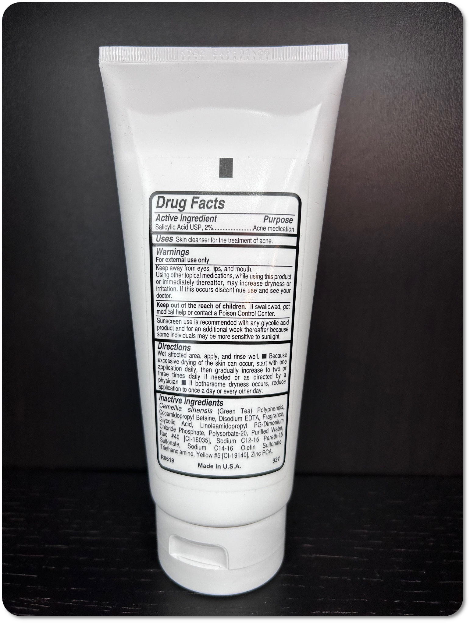 Gly / Sal 5-2 Pore Refining Cleanser Back